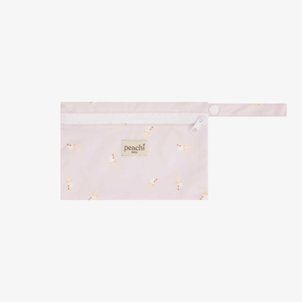 Mini Wet Bag by Peachi Baby in an Ice Cream pattern