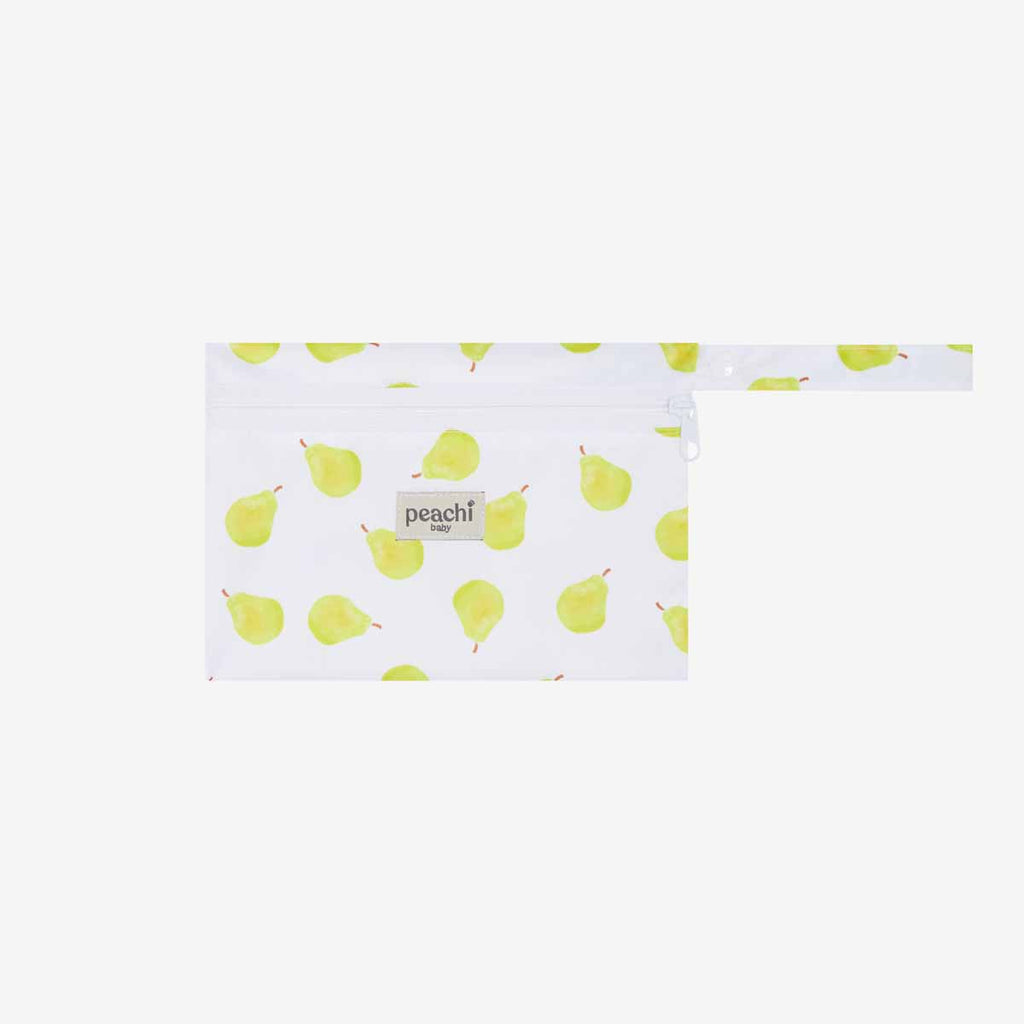 pear print nappy wetbag by peachi baby