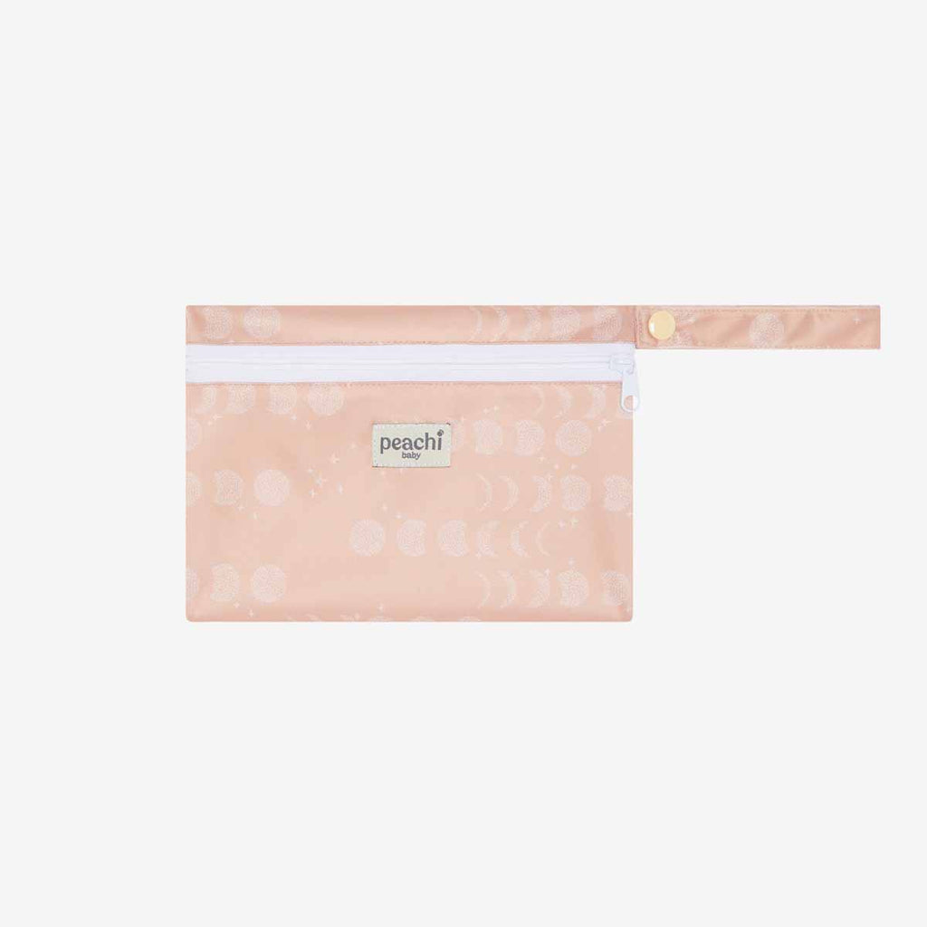 Peachi Baby Mini Wet Bag for Reusable Nappies in luna biscuit