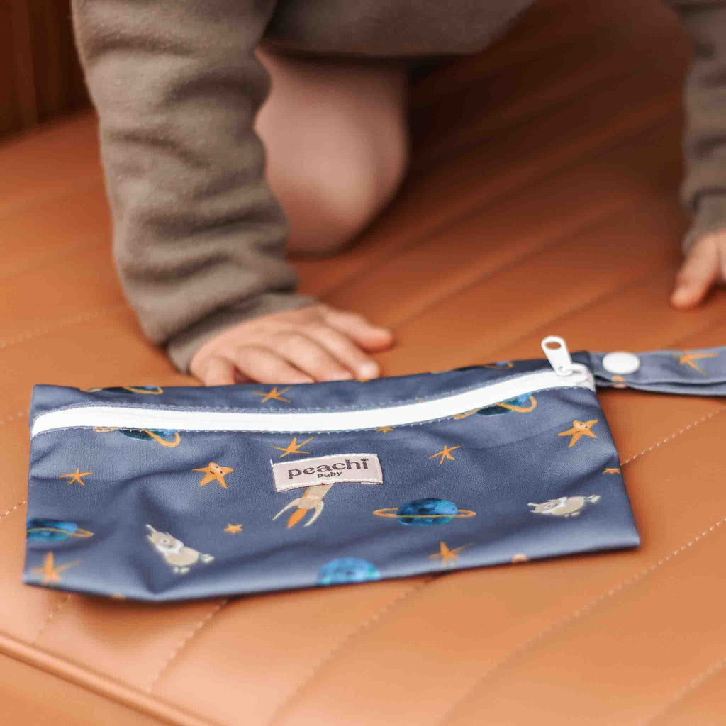 b80y rain bag Mini Wet Bag | Space | Peachi Baby